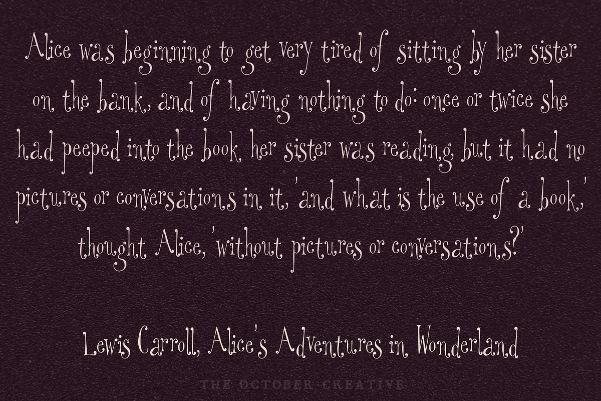 Odd Little Lady Quirky Serif Font, a Serif Font by The October Creative (Photo 5 of 8)