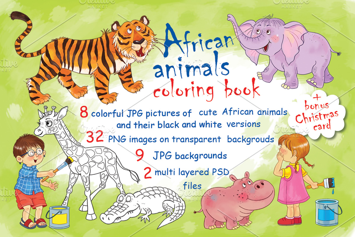 Cute African animals, an Animal Illustration by Haso (Photo 1 of 11)