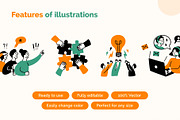 Teamwork Concept Set Vector, an Object Graphic by 35lab (Thumbnail 3 of 6)