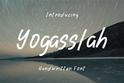 Yogasslah Handwritten Font, a Handwritten Font by VectorCraft (Thumbnail 1 of 5)
