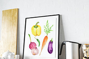 Vegetables Watercolor Clip Art, an Illustration by Art by Lin (Thumbnail 3 of 3)