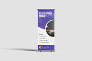 Roll-Up Banner Mockups, an Advertising Mockup by graphiccrew (Thumbnail 2 of 10)