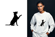 Dog Silhouette Different Pose Set, an Animal Illustration by Unique Design Team (Thumbnail 2 of 5)