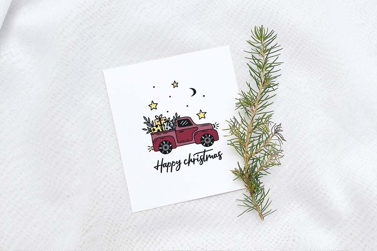 Christmas Cards, Quotes & Wreaths, an Illustration by Michèle Kae (Photo 9 of 9)