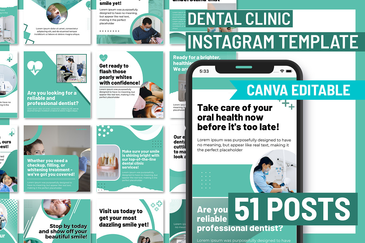 Dentist Instagram Template, a Templates & Theme by Snapybiz (Photo 5 of 10)