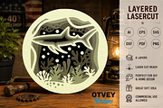 Sea Animals Mandala 3D Layered 6, an Animal Illustration by OTVEY DESIGN (Thumbnail 2 of 7)