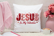 Crochet Jesus is My Valentine PNG, an Illustration by Canvas Craft (Thumbnail 3 of 7)