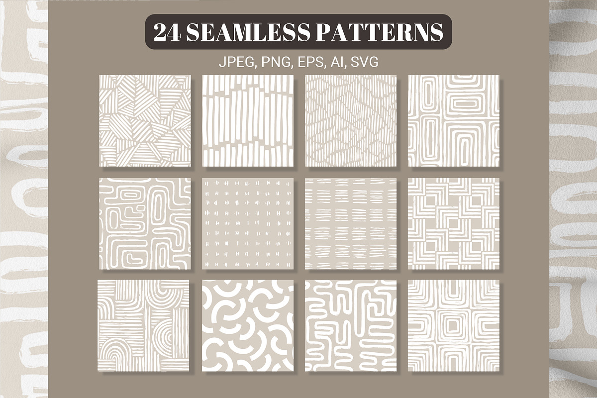 Organic Shapes Seamless Patterns, a Pattern Graphic by AnnArt (Photo 2 of 14)