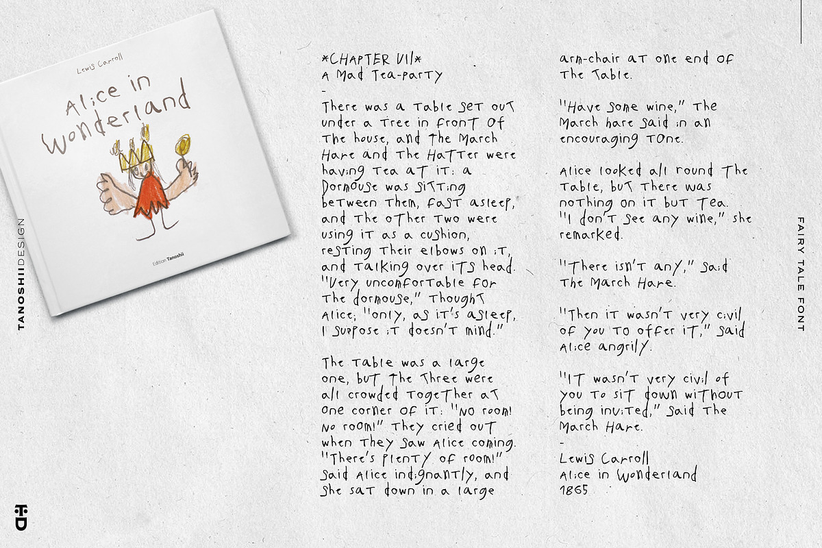FAIRY TALE - Handwritten Font, a Script Font by TANOSHII DESIGN (Photo 3 of 6)
