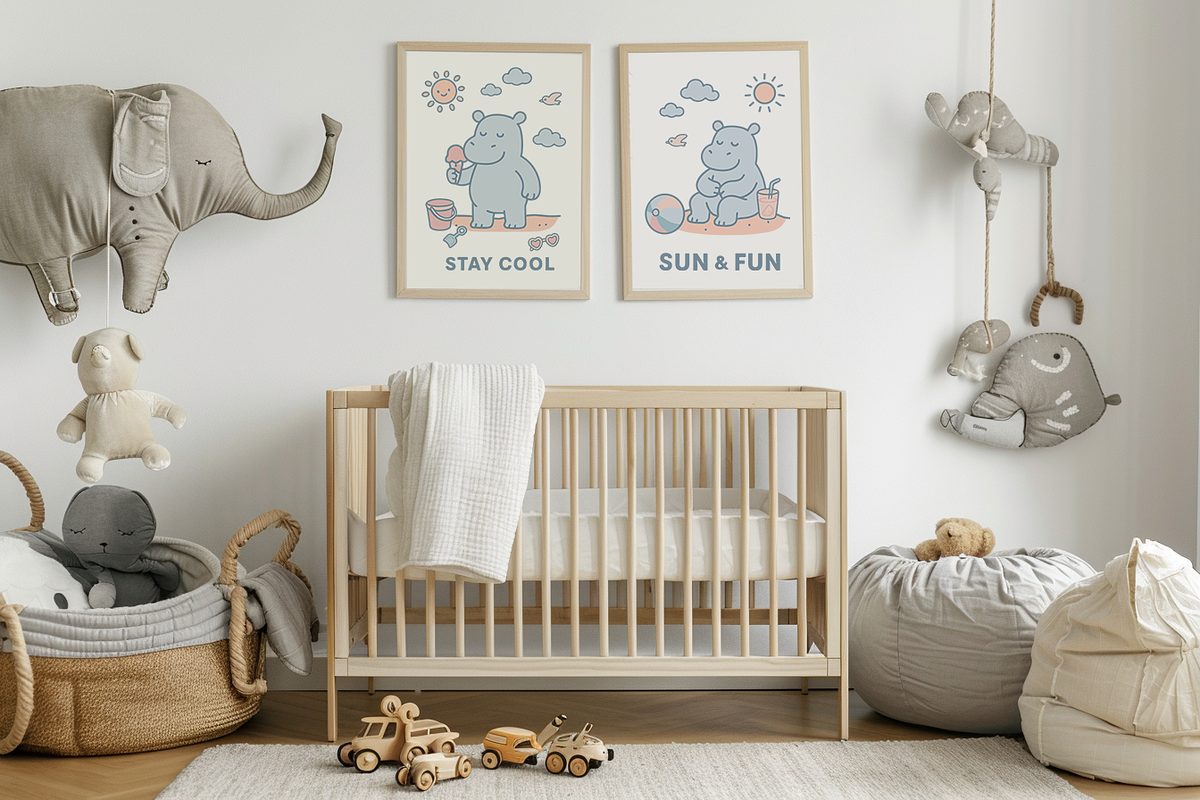 Hippo Beach Days — Clipart Bundle, an Animal Illustration by Mariia Kovalchuk (Photo 6 of 13)