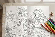 Magical Princess Coloring Book Vol33, a Person Illustration by ikarifq shop (Thumbnail 3 of 7)