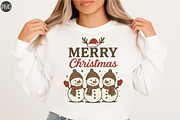 Merry Christmas Snowman Sublimation, an Illustration by Libby Wishes (Thumbnail 1 of 5)