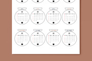 Minimal 2026 Wall Calendar Design, a Stationery Template by MightyDesign (Thumbnail 3 of 6)