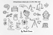 Back To School Doodles With Bows, an Education Illustration by Decor Lines (Thumbnail 6 of 16)