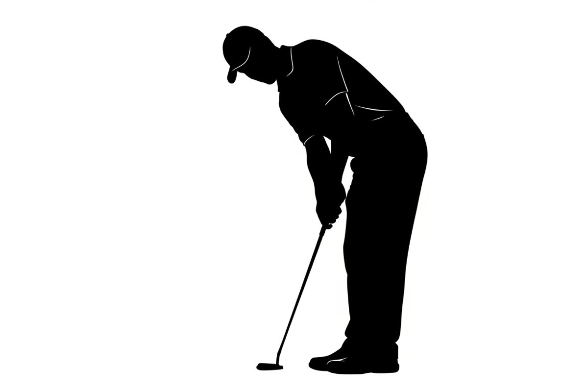 golfing swing silhouettes showcasing, an Illustration by Amazin_art (Photo 13 of 31)