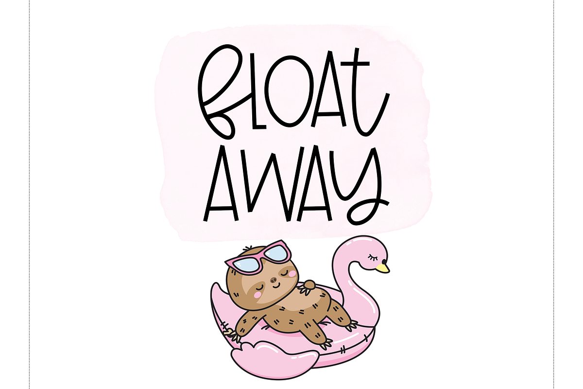 Floaties - A Cute Handwritten Font preview 6