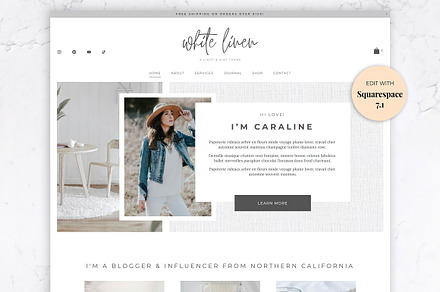 Squarespace Website Template | Linen, a Squarespace Template by Thirty One Palms Studio