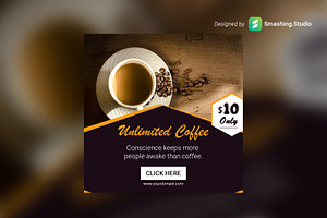 Coffee Shop Web Banner Set