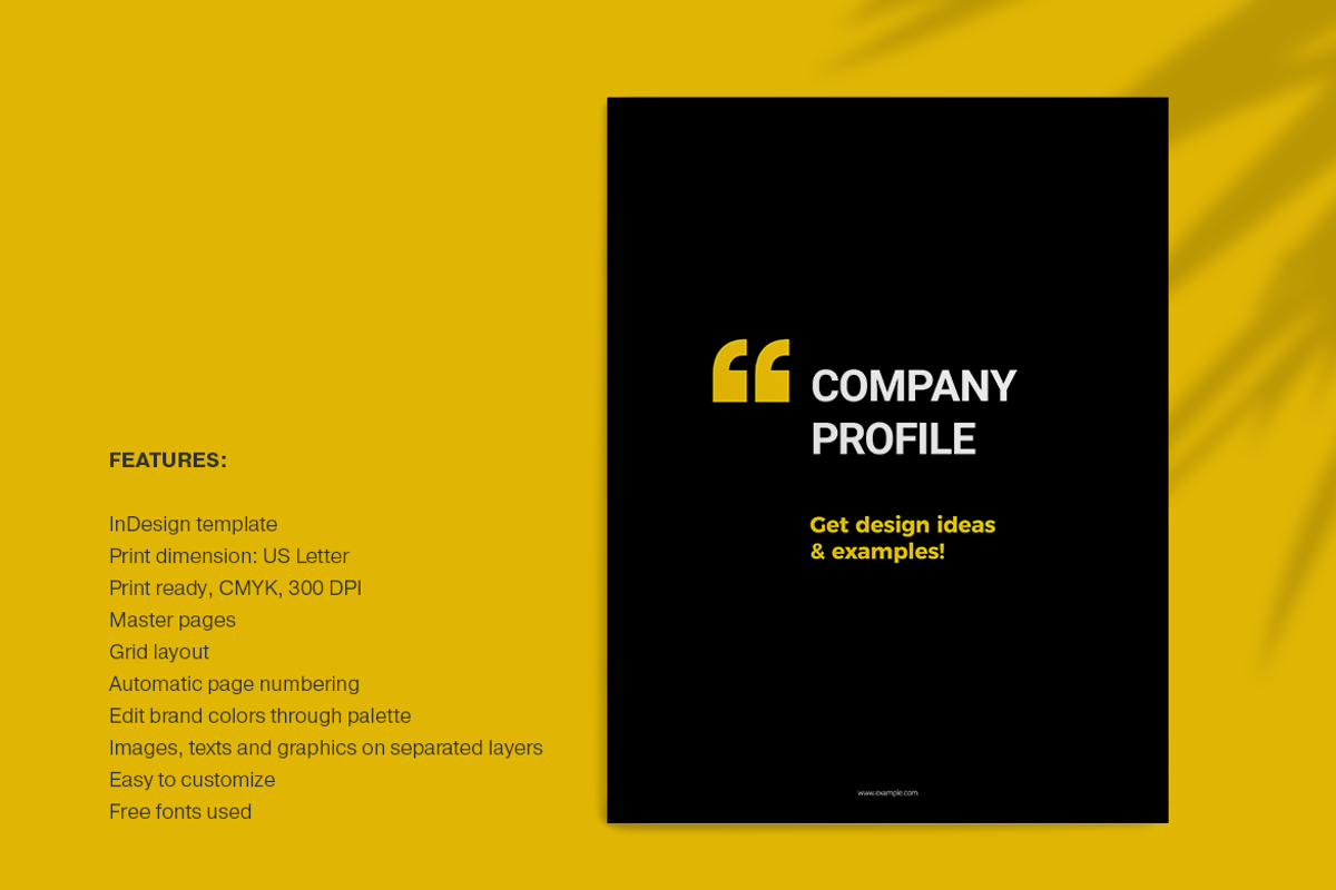 Black and Yellow Brochure, a Brochure Template by Boris Cupac (Photo 2 of 10)