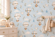 Cute Animals Nursery Wallpaper, a Wallpaper Graphic by by creative paper (Thumbnail 11 of 12)