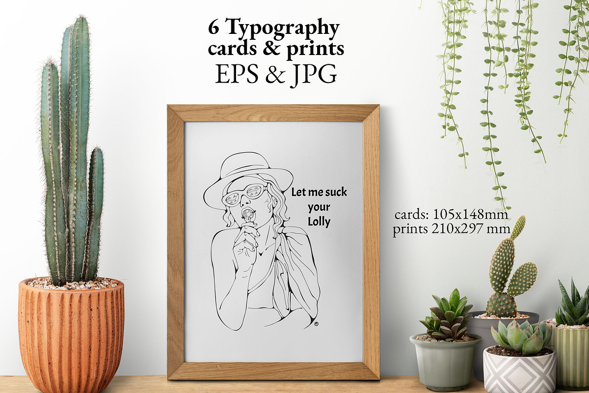 6 Typography cards and prints, a Graphic by Olillia (Photo 4 of 4)