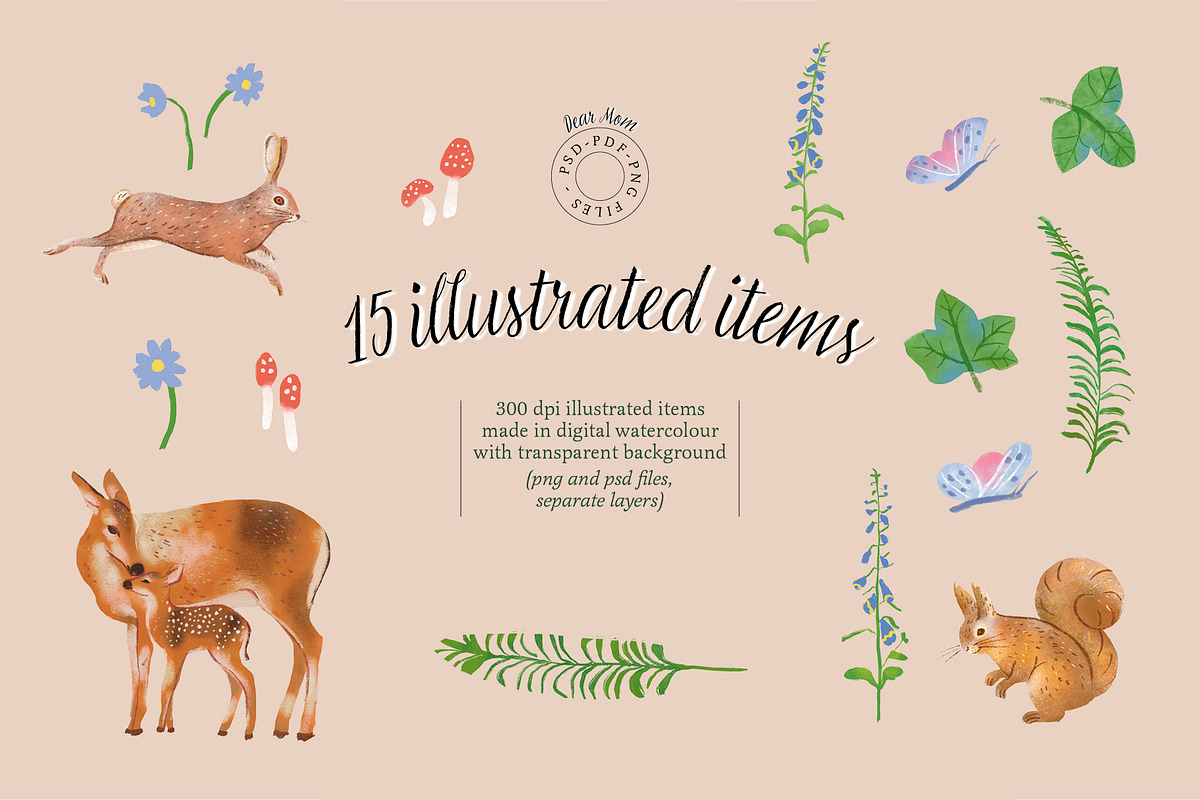 Dear Mom Collection, an Animal Illustration by Sara Zanello (Photo 3 of 12)