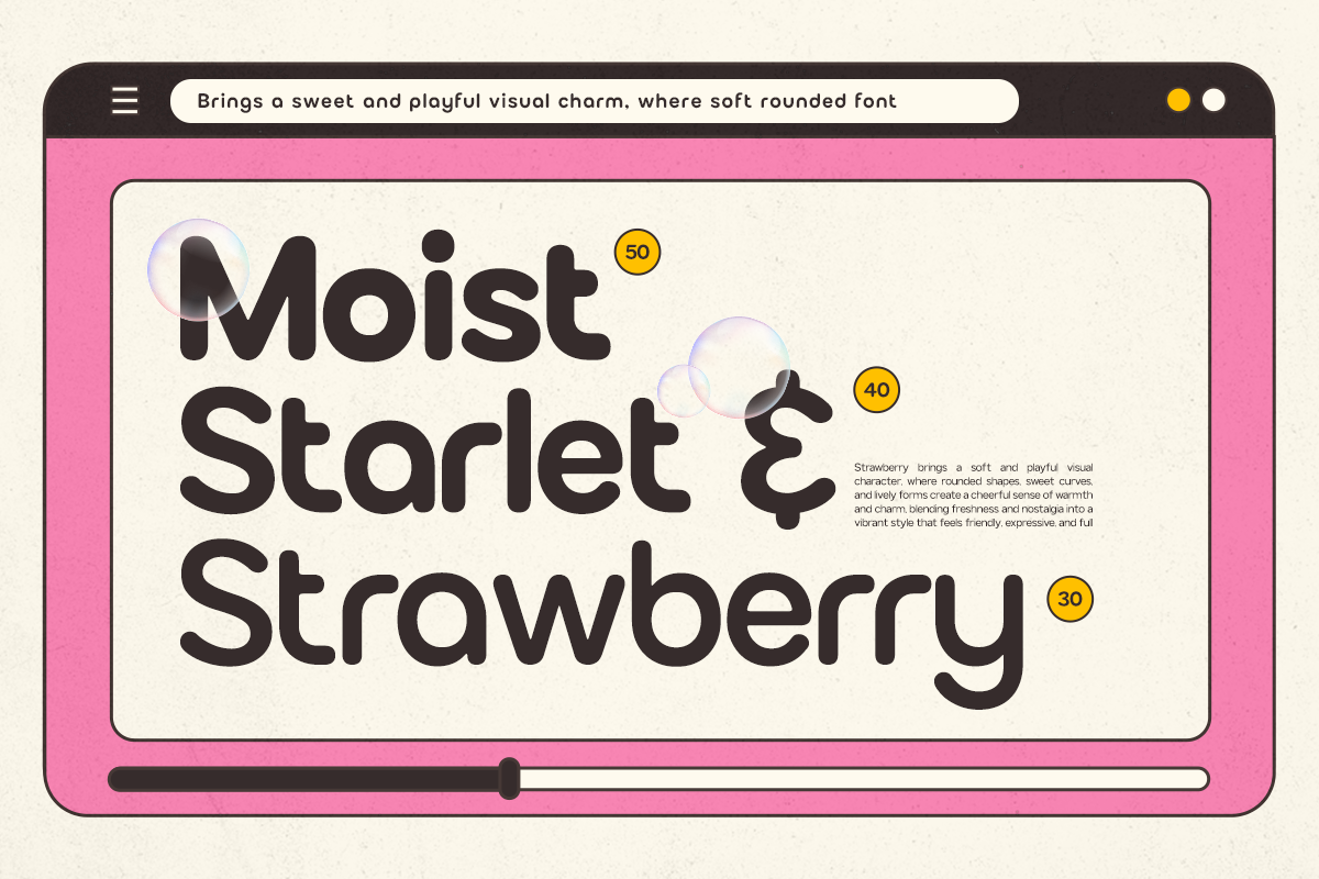 GC Bumble – Rounded Sans Display, a Sans Serif Font by Glyphonic (Photo 5 of 15)