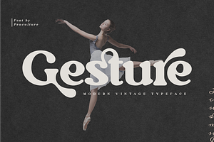 Gesture // Modern Vintage Typeface