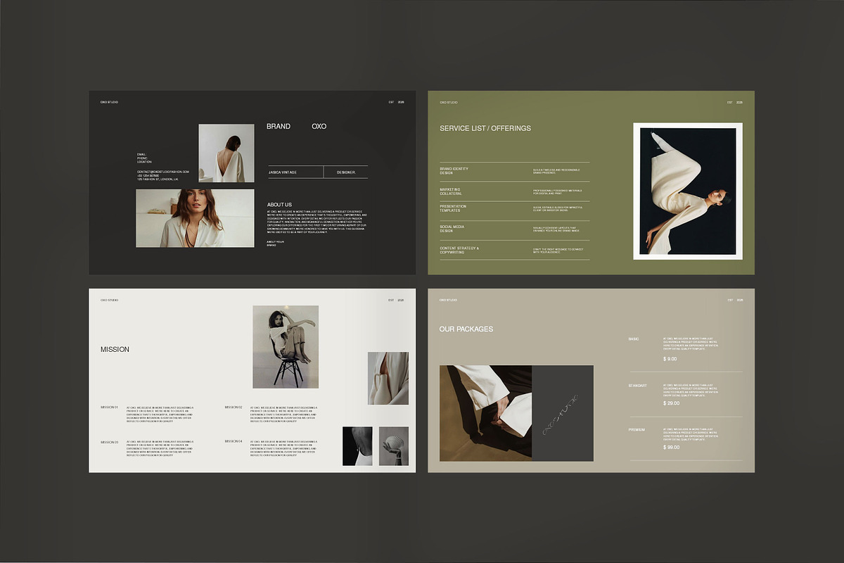 OXO | Service Guide Template, a Presentation Template by Graphpexel (Photo 3 of 8)
