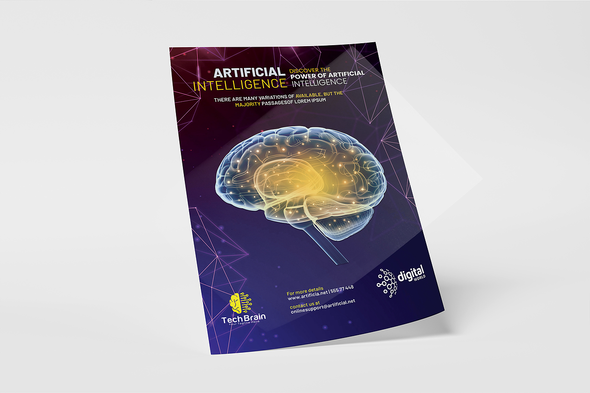 Artificial-intelligence Flyer, a Flyer Template by Creativpixl (Photo 3 of 8)