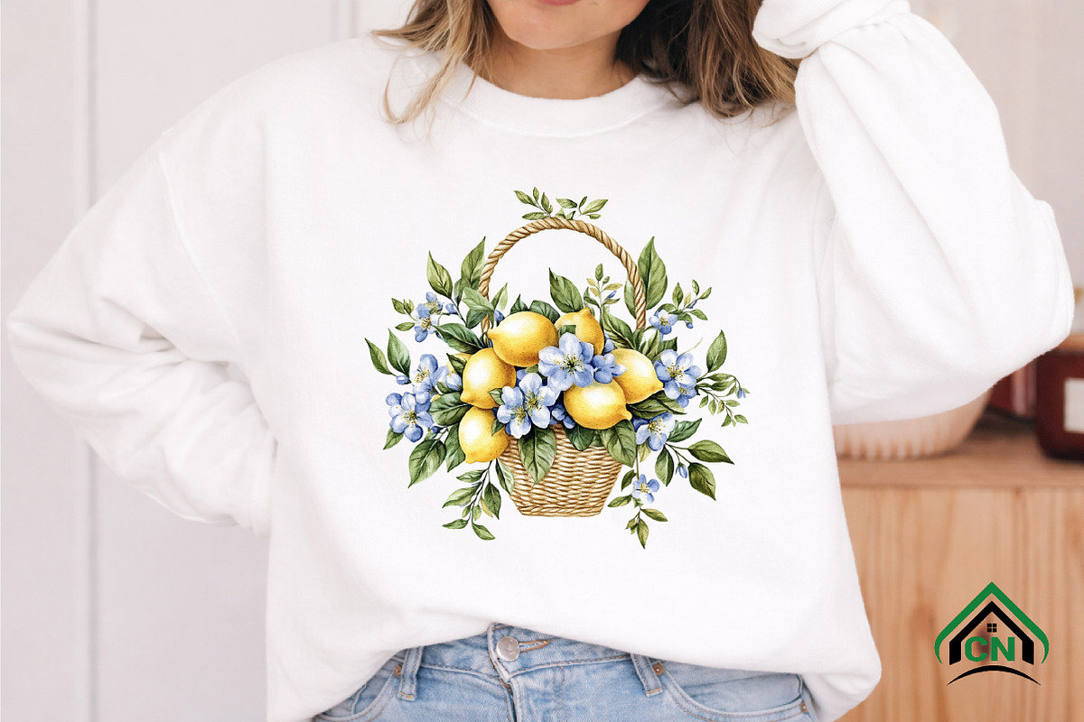 Watercolor Lemon Blossom Clipart, an Illustration by Craft Nest (Photo 7 of 12)