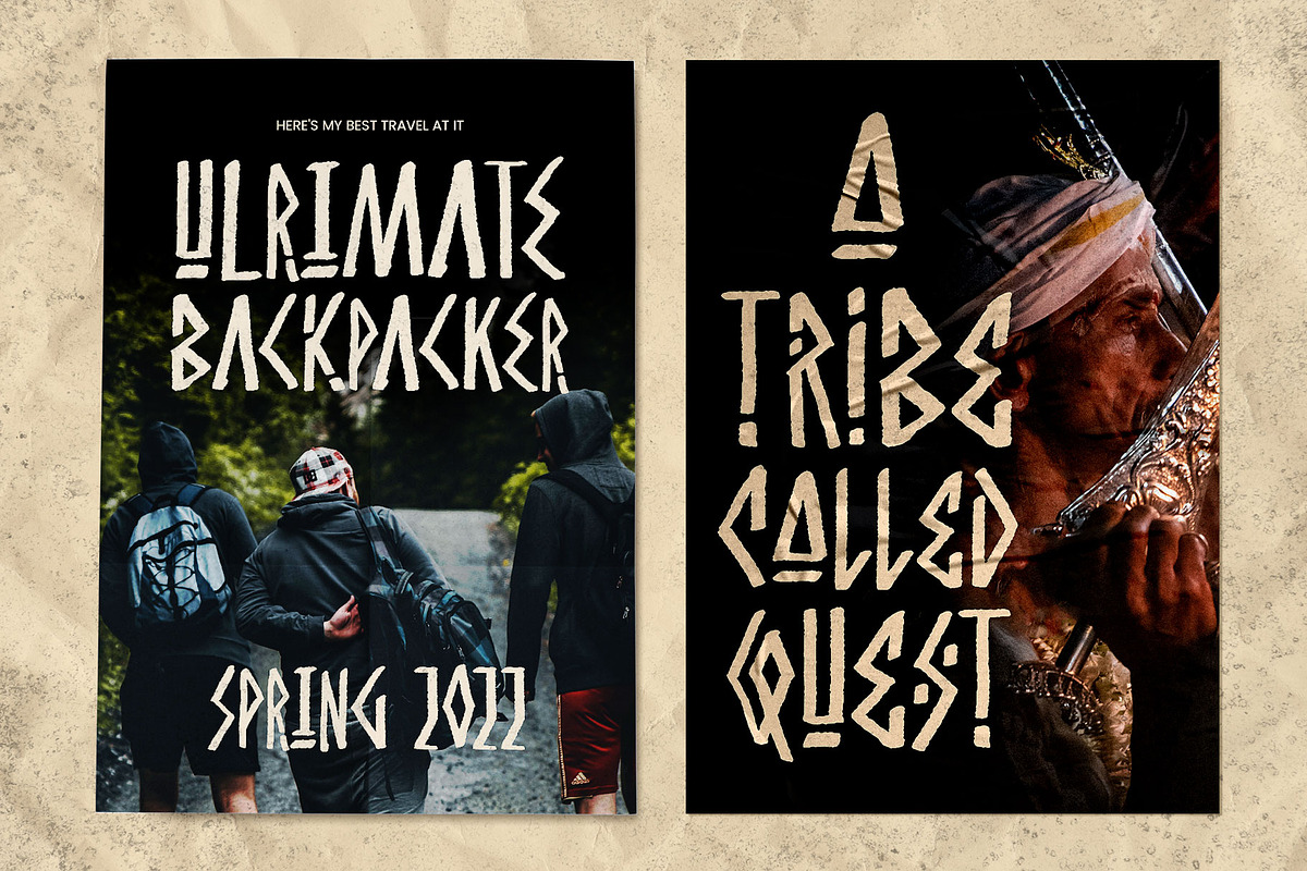 Burowai - Tribal Font, a Font by Arterfak Project (Photo 5 of 13)
