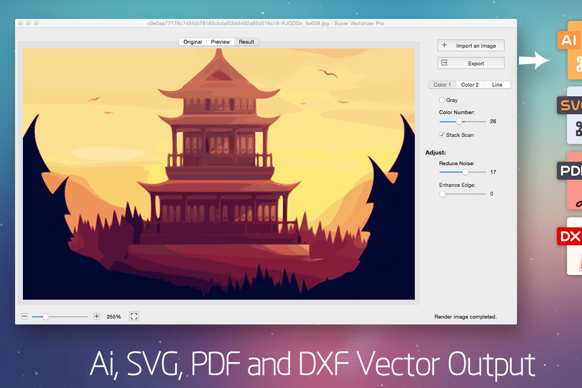 Super Vectorizer Pro for Mac  / Win, an Icon by EffectMatrix (Photo 5 of 5)
