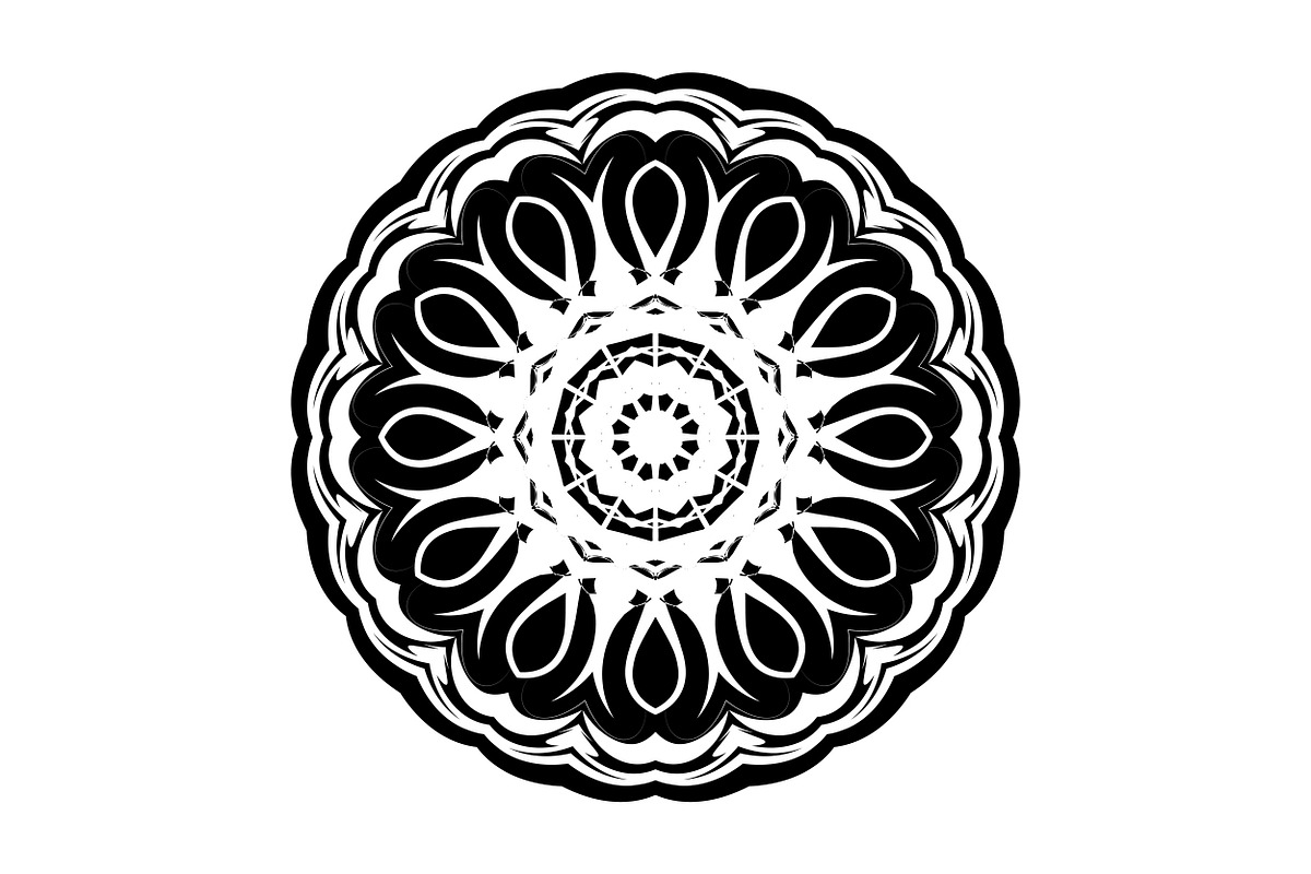 Elegant Mandala Line Art Collection, a Decorative Illustration by NJ Himel (Photo 53 of 101)