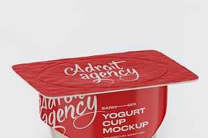 Matte Yogurt Cup Mockup