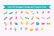 Colorful Wrapped Candy Pack, a Decorative Illustration by jongcreative (Thumbnail 1 of 4)