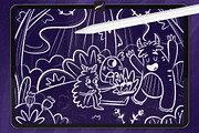The Monster: Procreate Brushes, a Brush Add-On by Leonard Posavec (Thumbnail 6 of 9)
