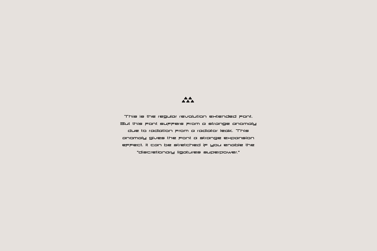 Revolution Extended font, a Font by XAL (Photo 2 of 7)