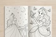 Magical Princess Coloring Book Vol28, a Person Illustration by ikarifq shop (Thumbnail 5 of 7)