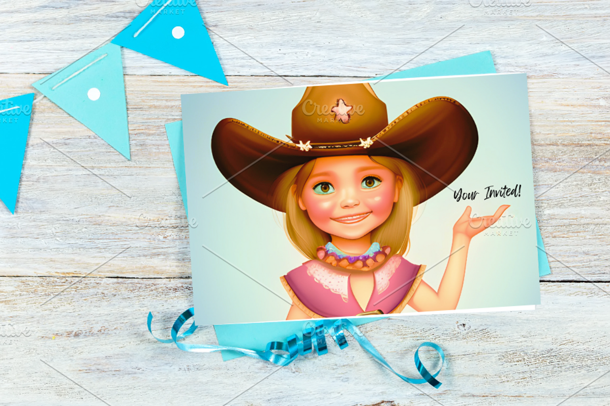 Cowgirl Character, Western, a Marketing Template by Boho Pixel Dust (Photo 6 of 8)