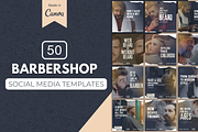 Barbershop Canva Templates Bundle, a Social Media Template by Canvagator (Thumbnail 1 of 3)