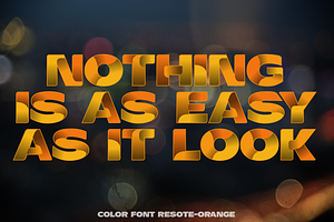 Color fonts ResotE-Fruits