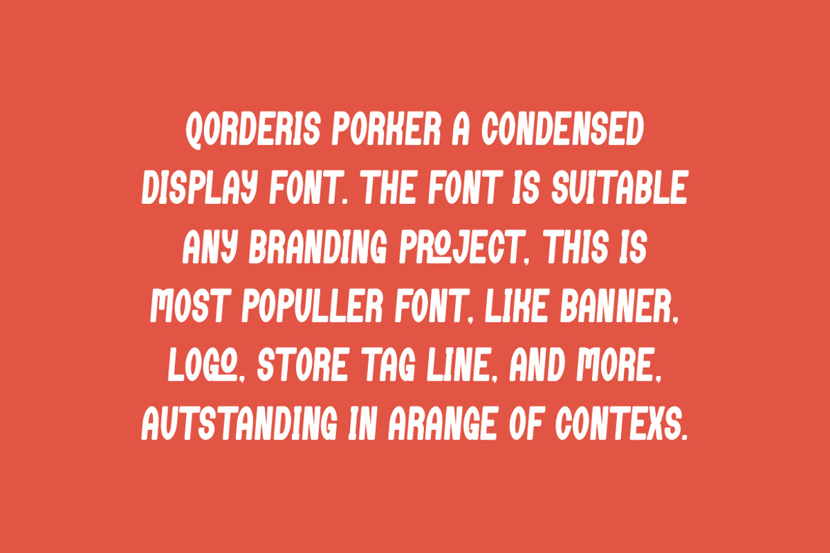 Qorderis Porker - Round Font, a Sans Serif Font by Iqsiart Studio (Photo 2 of 7)