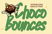 Choco Bounces Display Font, a Script Font by PutraCetol Studio (Thumbnail 1 of 6)