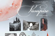 Vampire Watercolor Clipart Set, an Object Graphic by ArtCreationsDesign (Thumbnail 2 of 11)