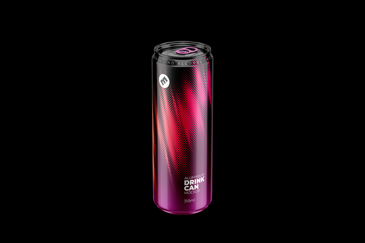 Sleek 355ml Aluminium Can Mockup, a Packaging Mockup by easymock (Photo 10 of 12)