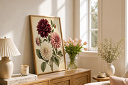 Vintage Dahlia Botanical Wall Art, a Decorative Illustration by elfy creative (Thumbnail 4 of 5)