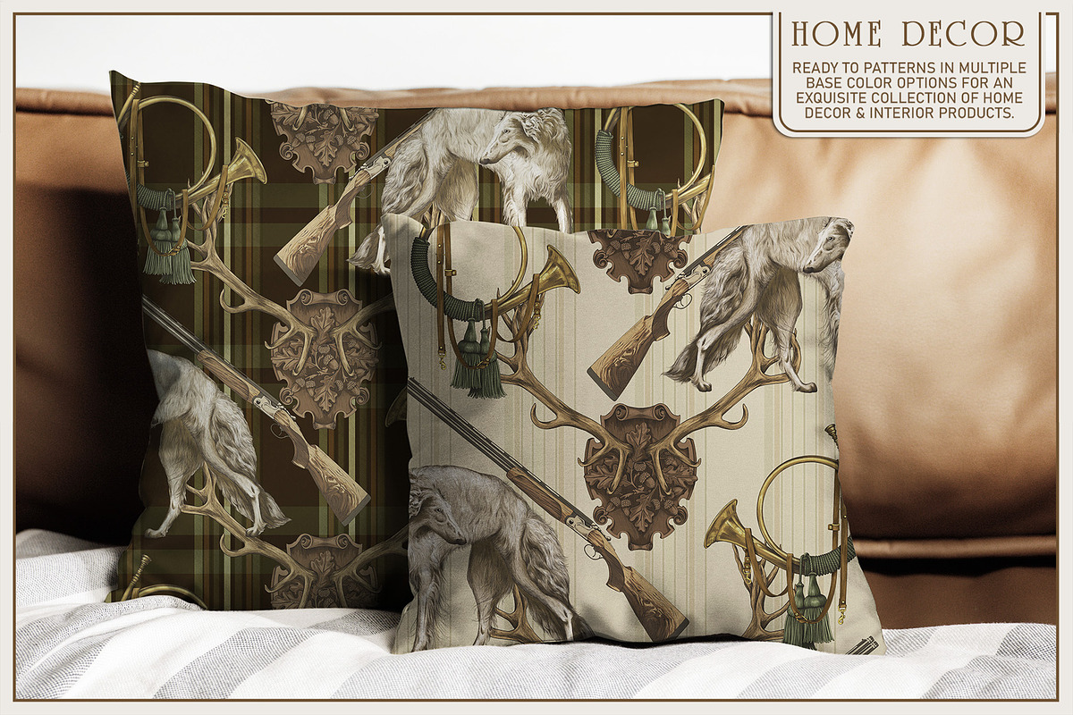 Pattern Aristocratic hunt, a Pattern Graphic by Natalia0307 (Photo 8 of 11)