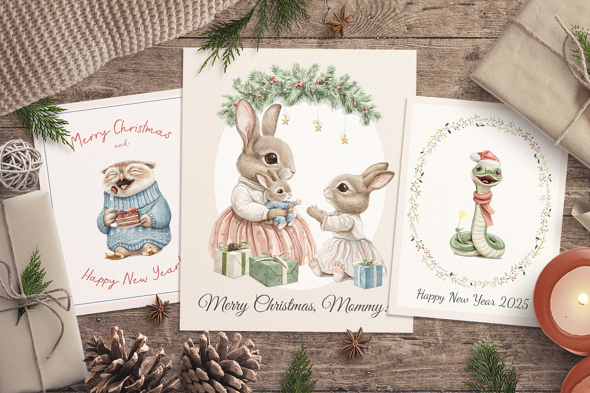 Christmas cozy party, an Animal Illustration by Mimomy (Photo 13 of 14)
