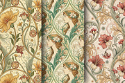 Art Nouveau Seamless Pattern Set, a Pattern Graphic by Designs by Helen Trupak (Thumbnail 2 of 8)